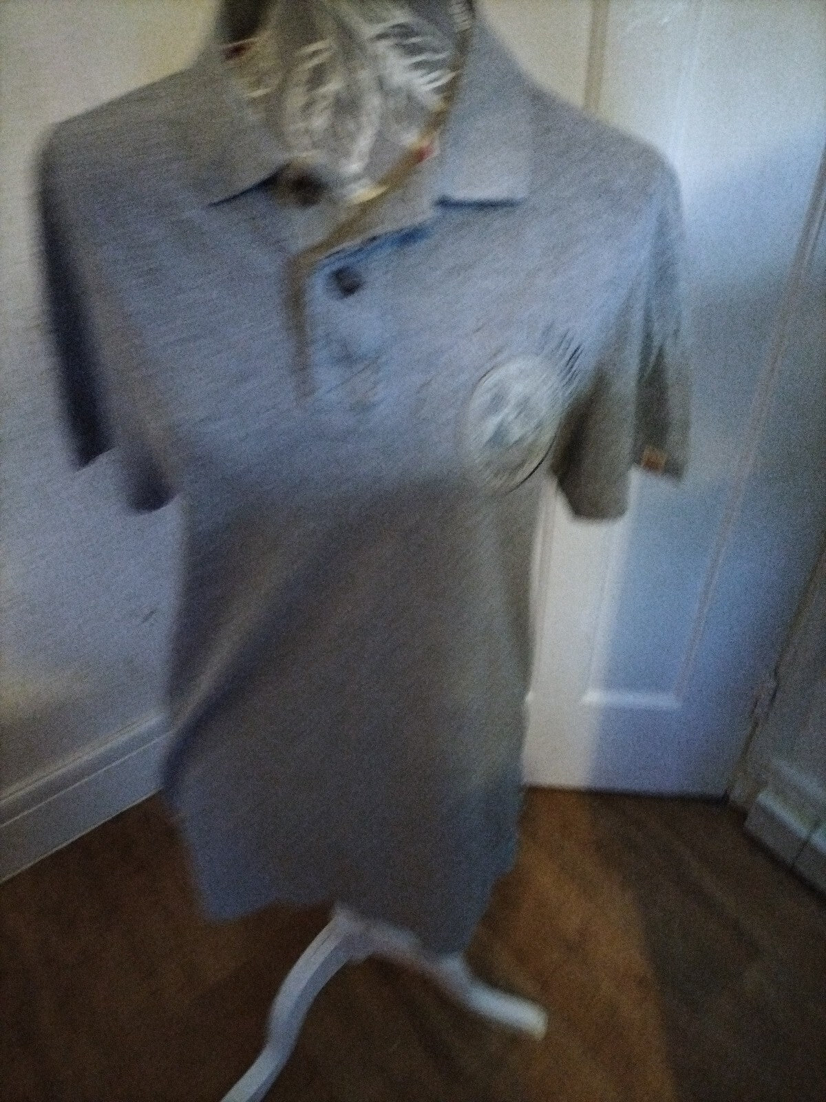 Mens Tokyo Size Medium Grey Short Sleeved Polo