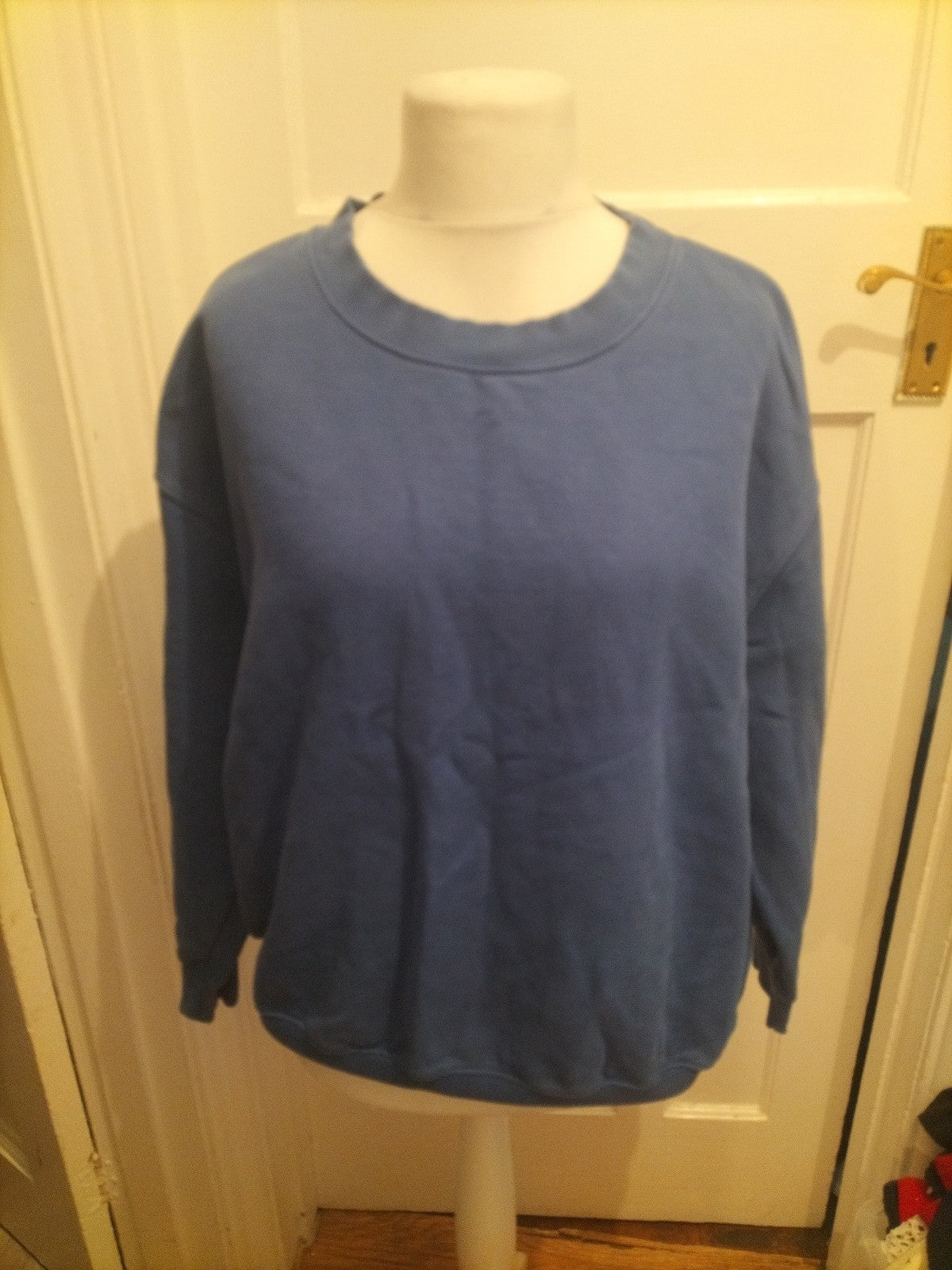 Ladies Nutmeg Size 16 Blue Long Sleeved Pullover Jumper