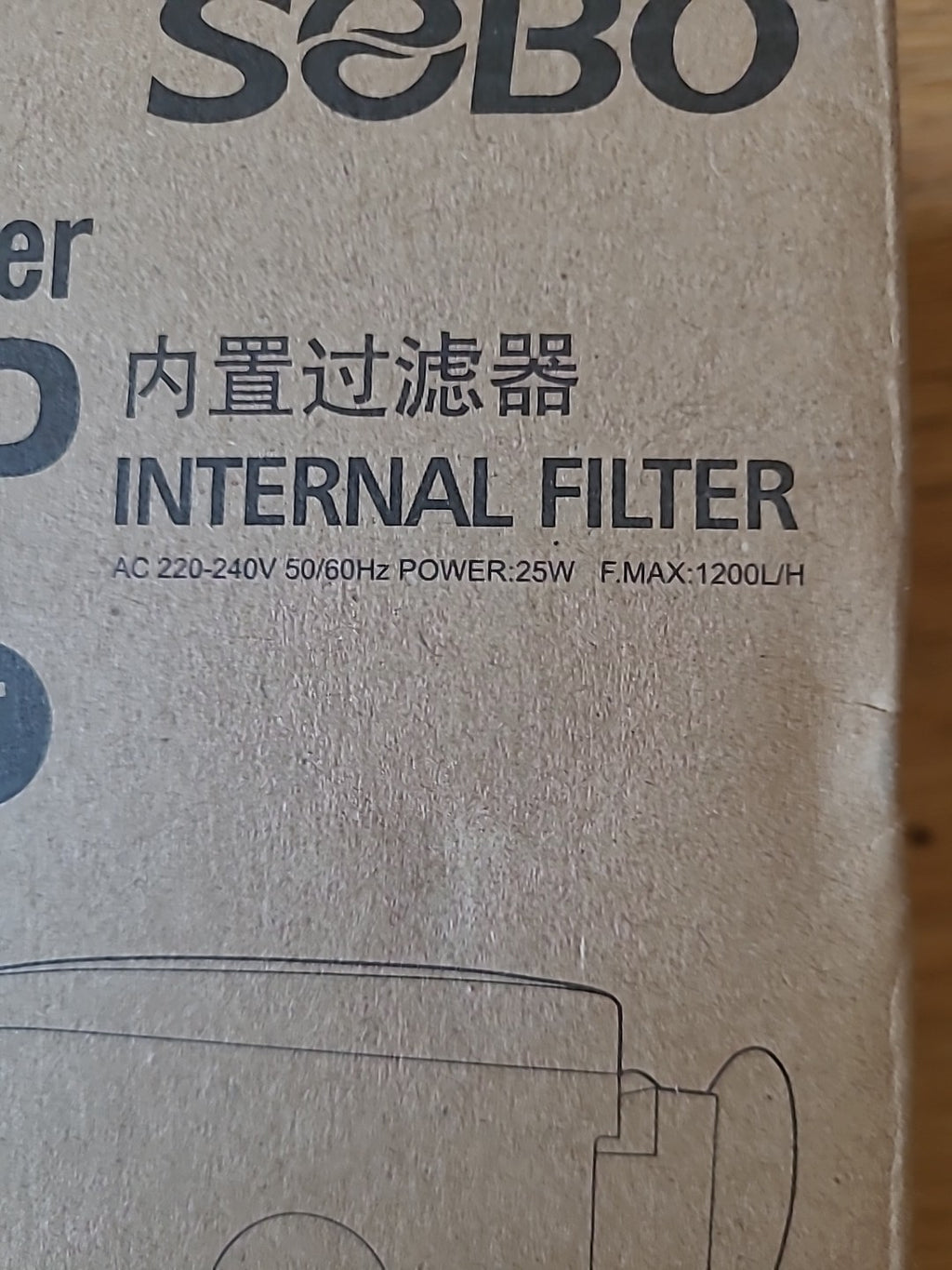 Brand New Aquarium Filter Internal Pump 3000F 1200L/H