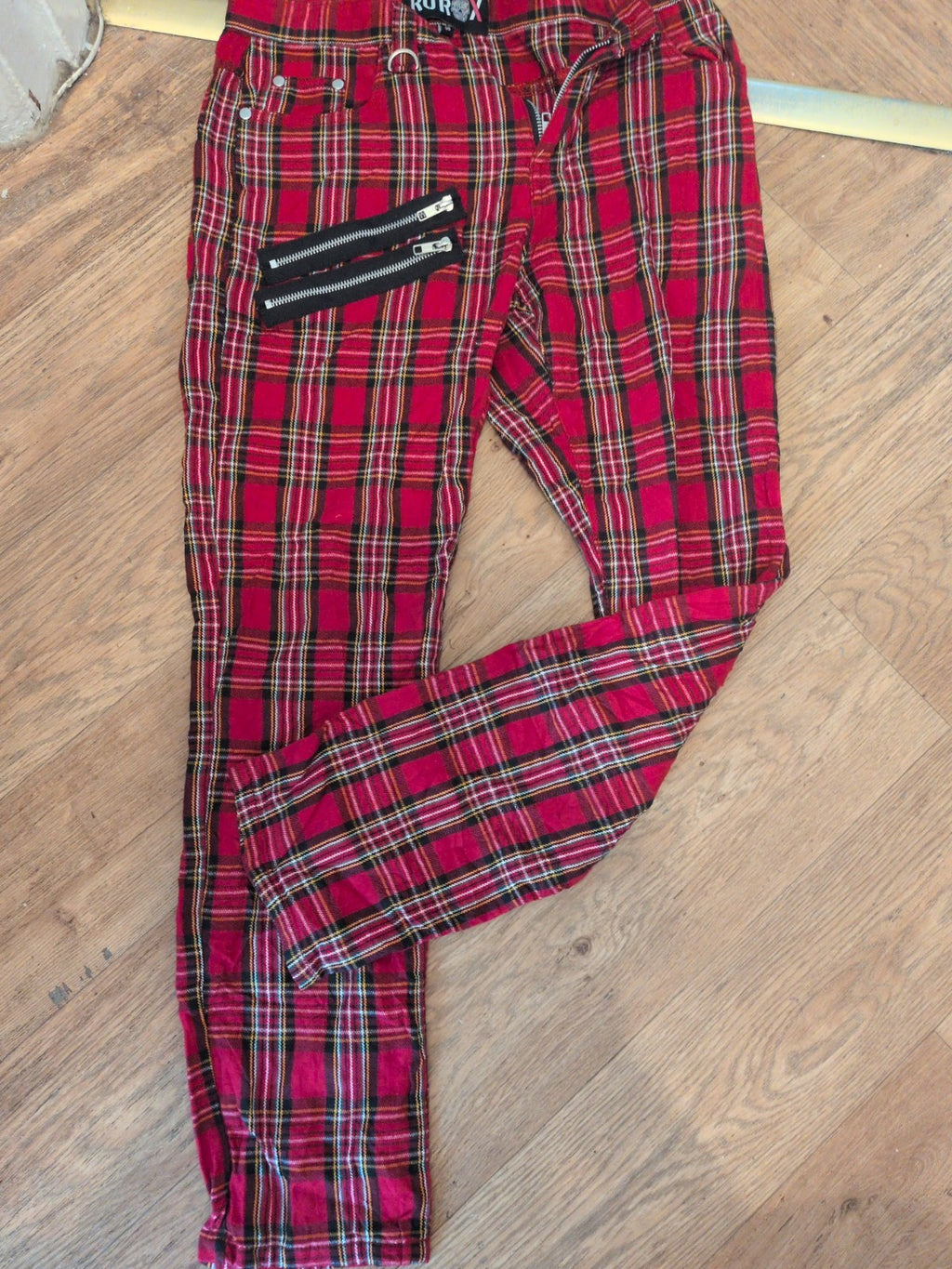 Rorox 30" Red Tartan Trousers