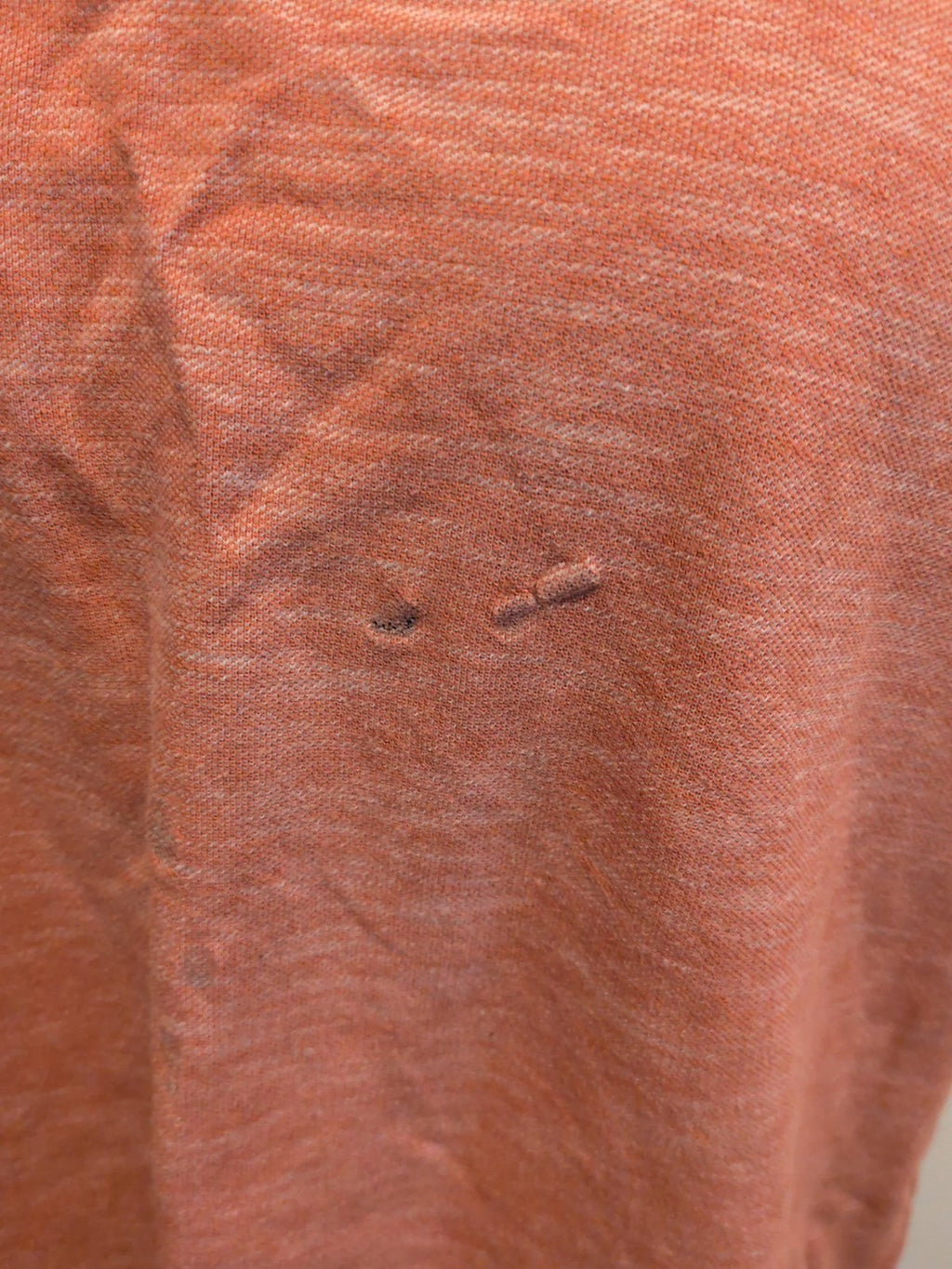 Next 2XL Orange Fleck Short Sleeve Polo Marks On Front