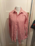 Mens Moss Esq Size 17 Regular Fit Red Long Sleeved Shirt