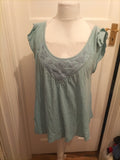 Next 16 Pale Turquoise Short Cap Sleeve Blouse