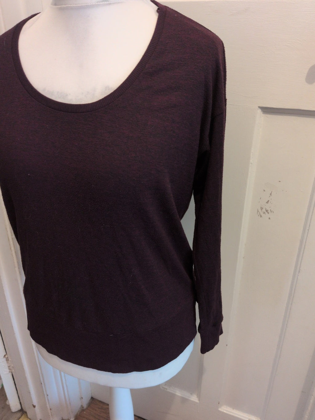 Next 10 Deep Purple Fleck Long Sleeve Jumper