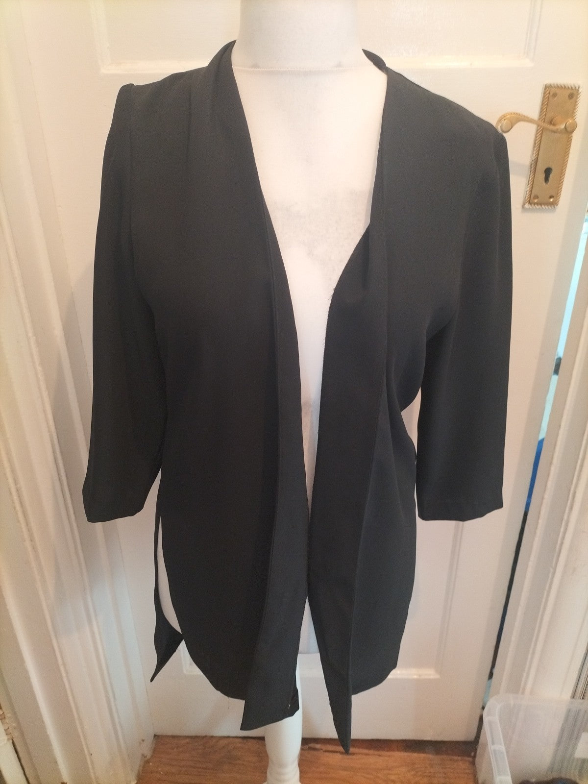 Official 12 Black Open Blouse