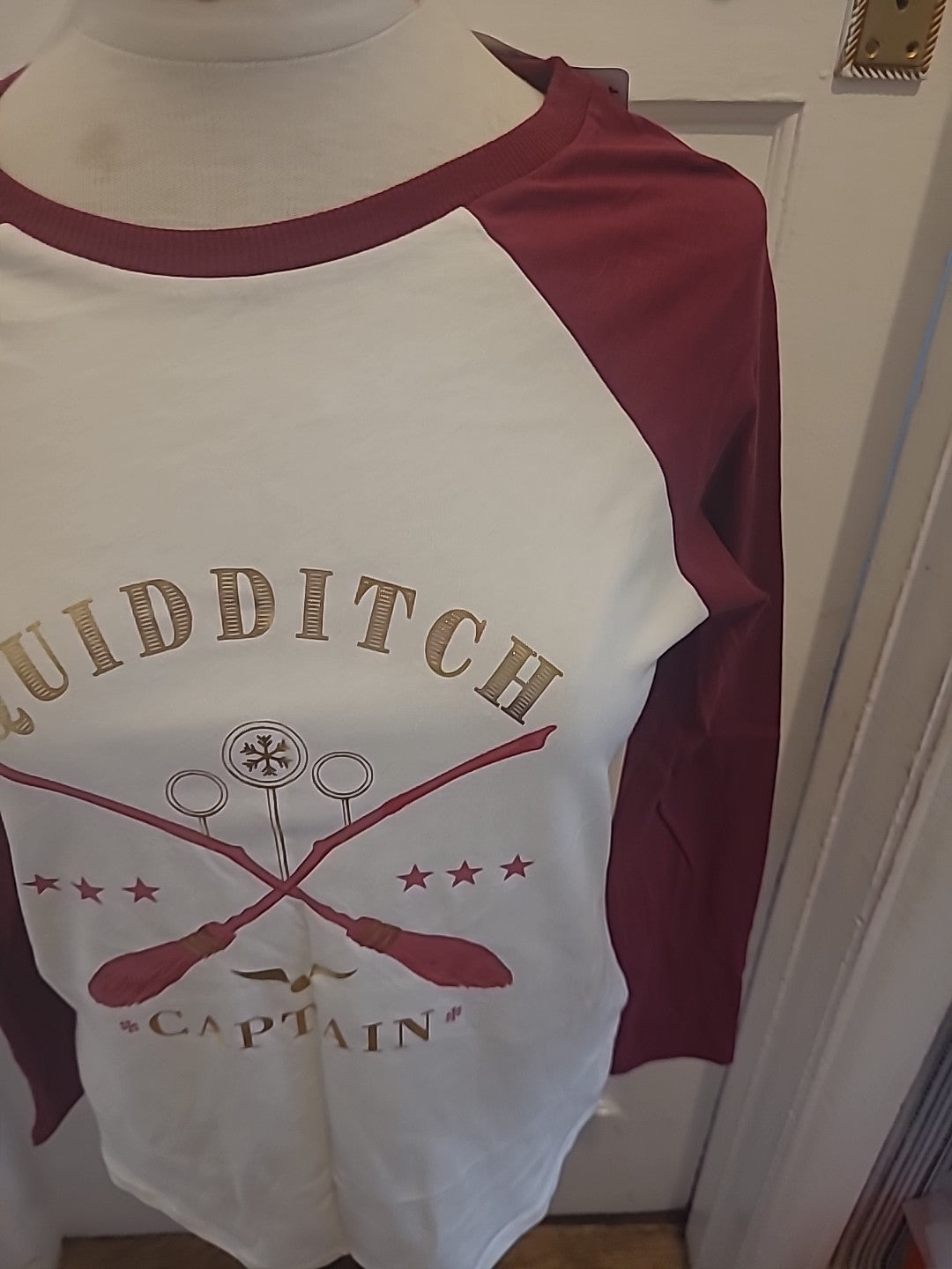 Brand New Ladies Size 8-10 Harry Potter Quidditch Pyjama Top