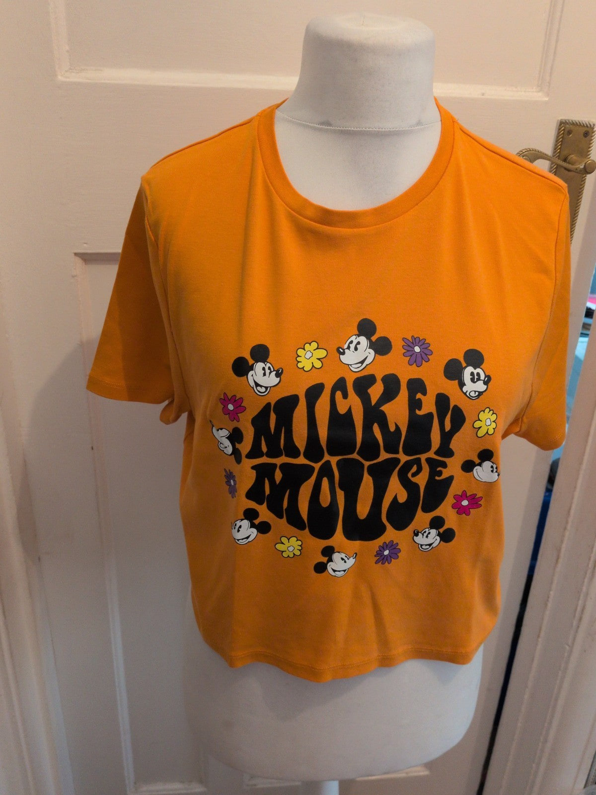 Disney 2XL Orange Mickey Mouse Pyjama Top