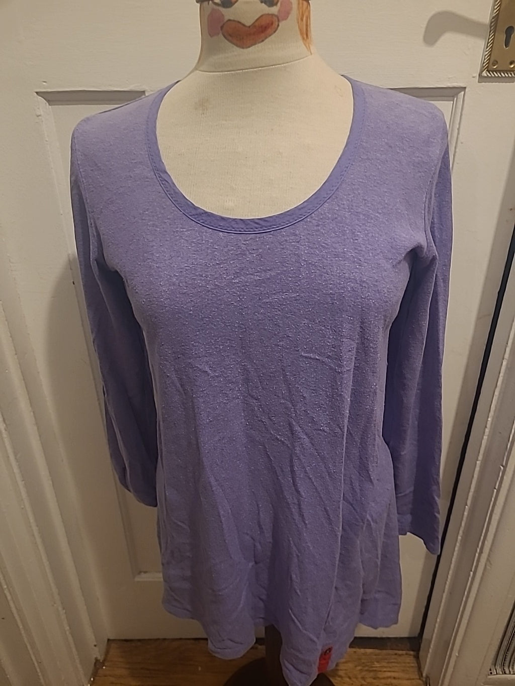 Ladies Braintree Size 10 Purple Long Sleeved Blouse
