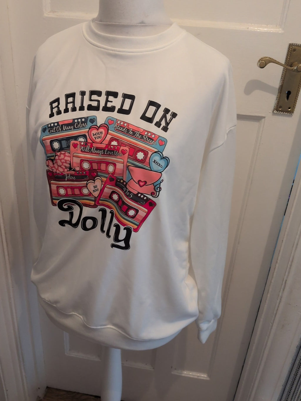 Large White Print Raised By Dolly Jumper