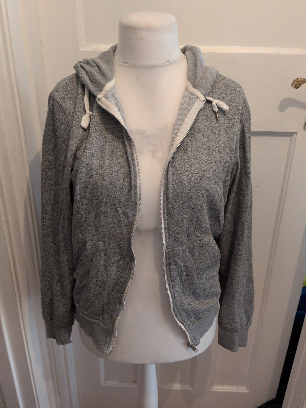 Cedarwood State Medium Grey Flecked Full Zip Hoodie