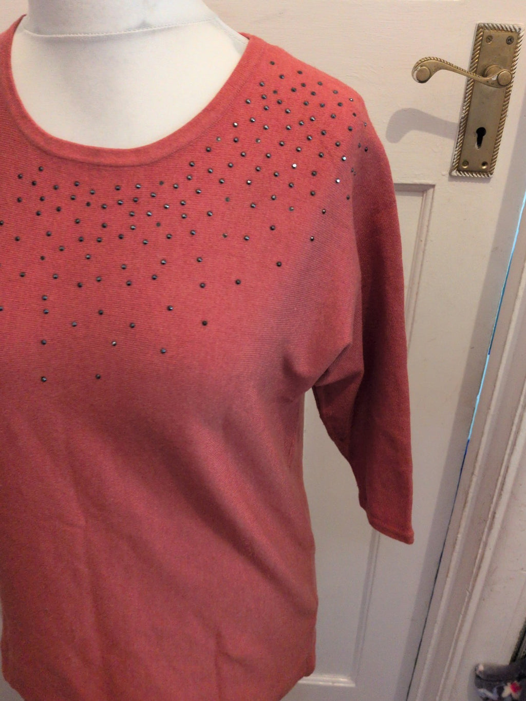 Viz.A.Viz Small Orange Stud Oversize Jumper