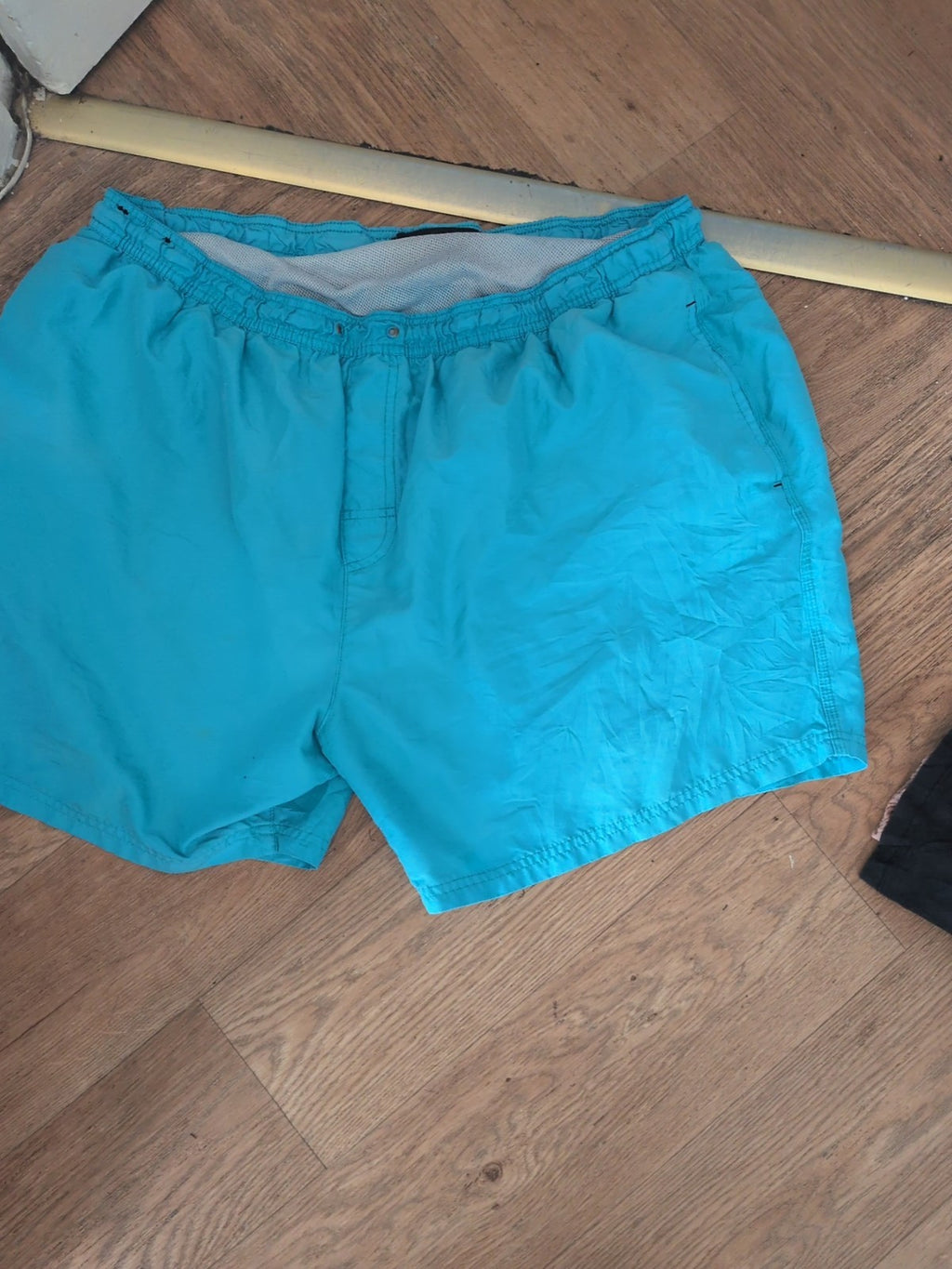 George 2XL Sea Blue Swim Shorts Drawstring Needs Pulling Through