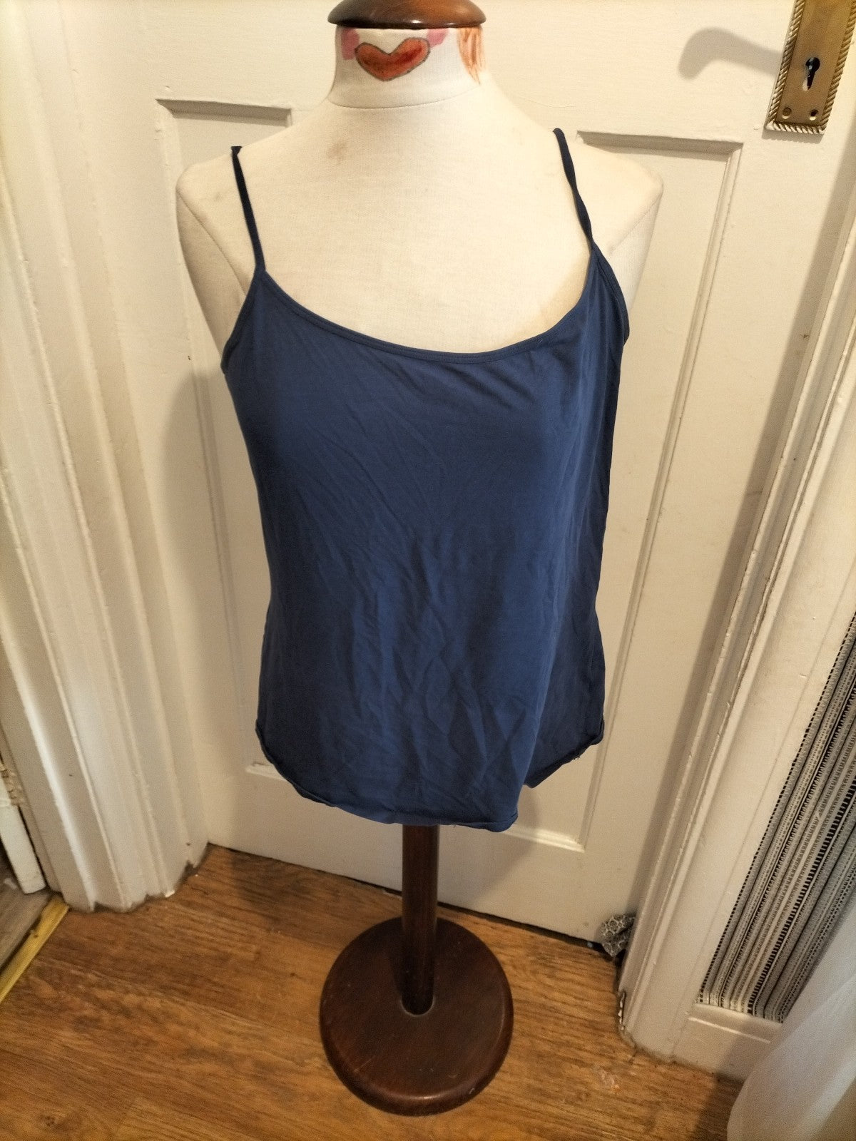 Ladies George Size 18 Navy Blue Sleeveless Blouse
