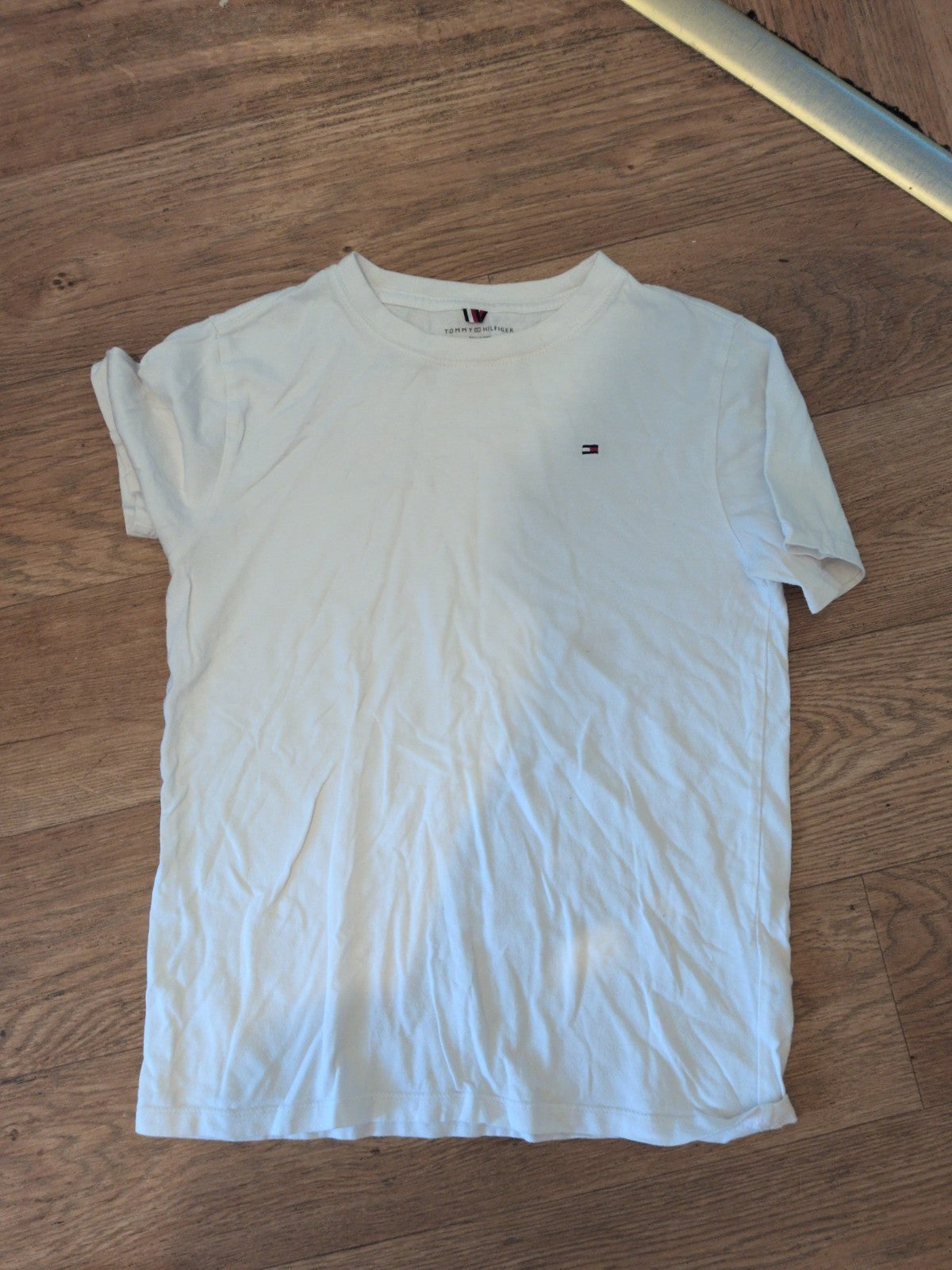 Tommy Hilfiger 12-14 White Short Sleeve T-shirt
