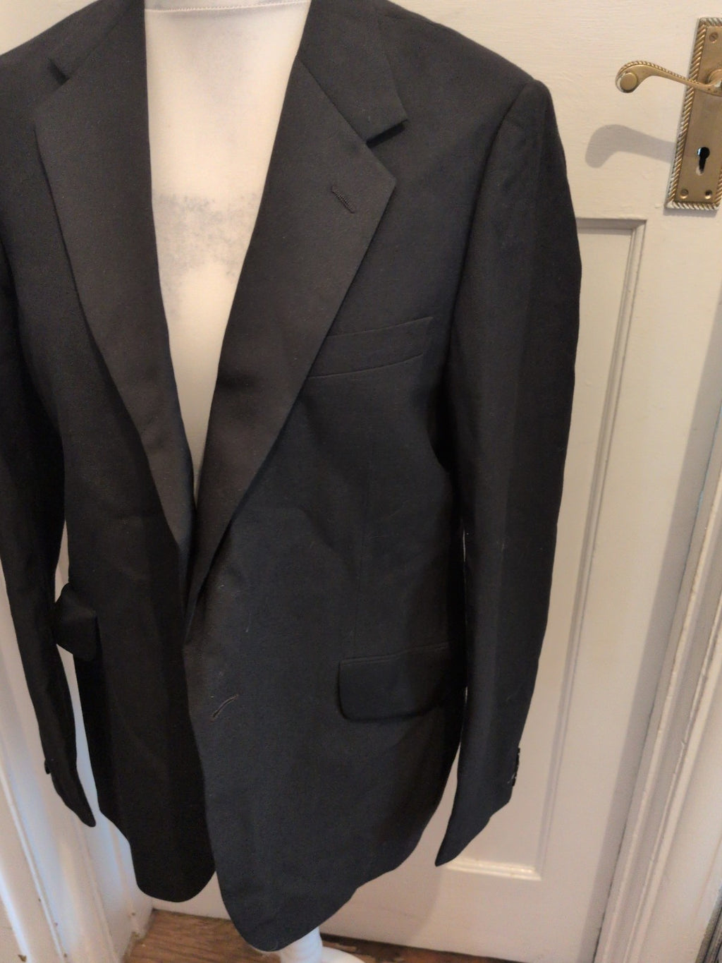 Moss Bro Tailored Fit Black Suit Jacket Large