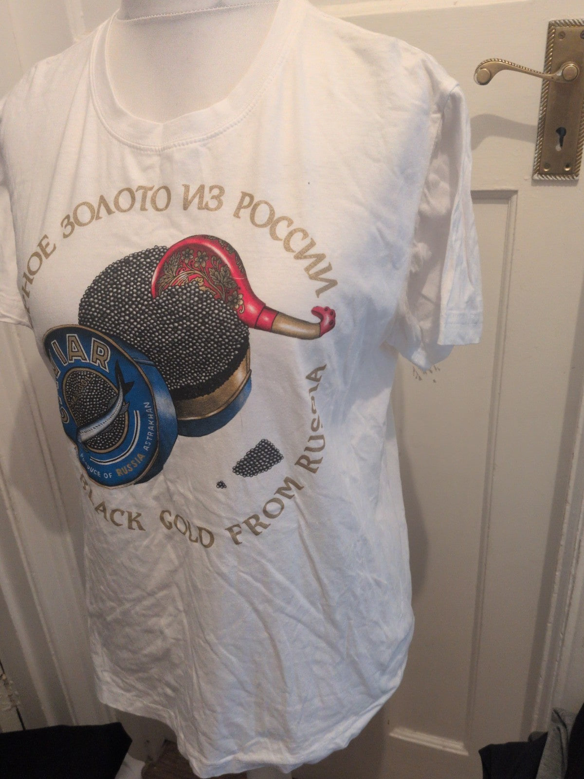 Steadman Medium White Cavier Print Short Sleeve T-shirt