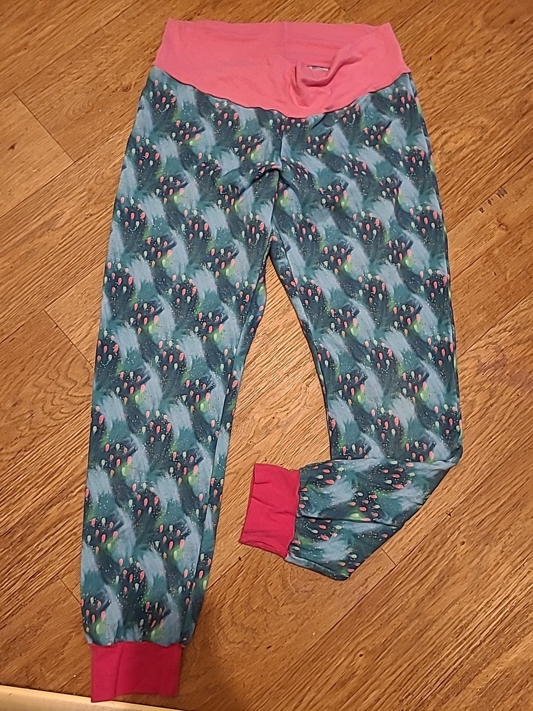 Ladies Willow Tree Size Large Multicoloured Handmade Leggings