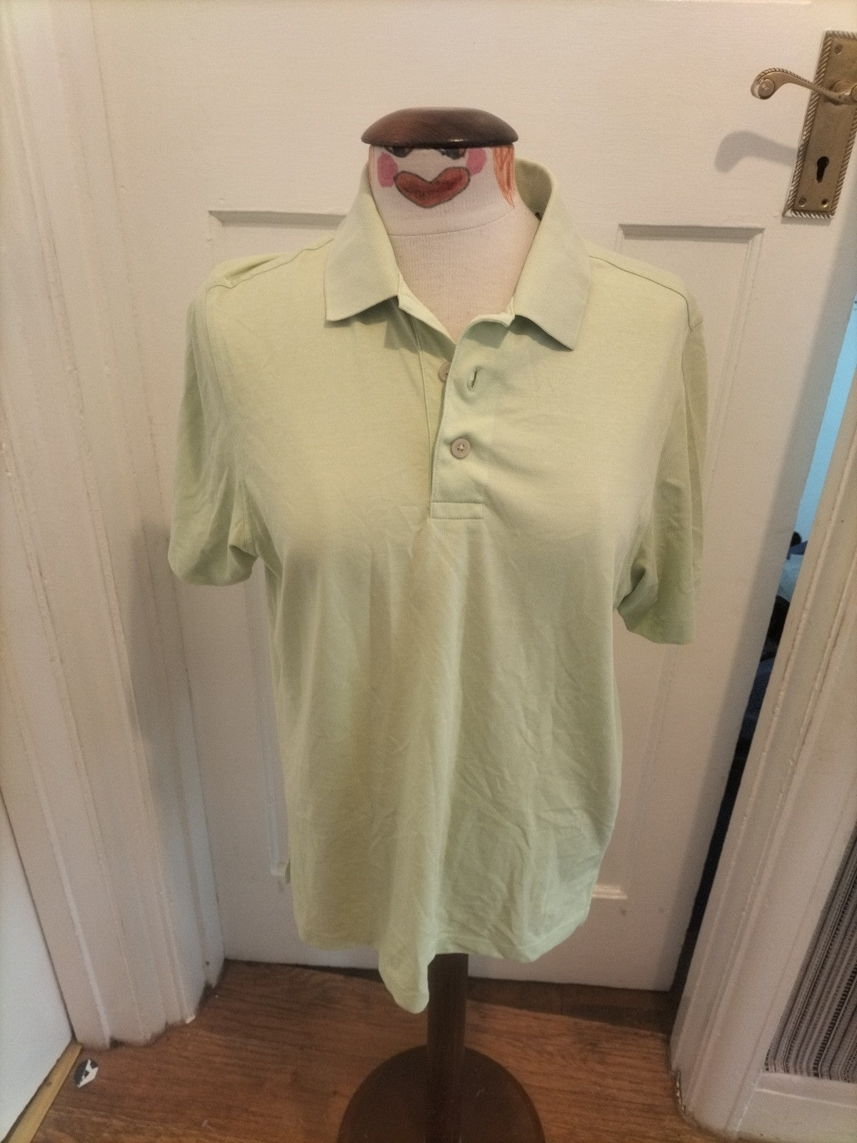 Mens Ashworth Size Small Lime Short Sleeved Polo Shirt