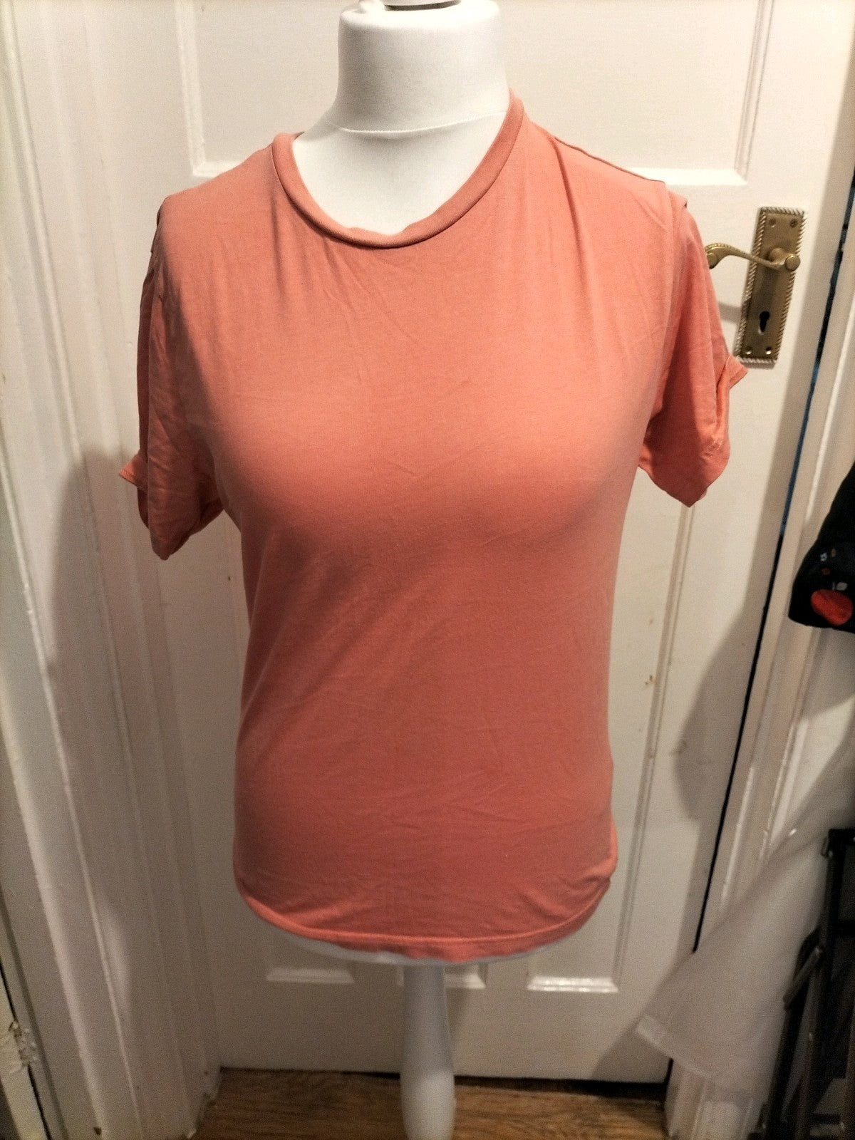 Mens George Size Small Pastel Pink Short Sleeved Tshirt
