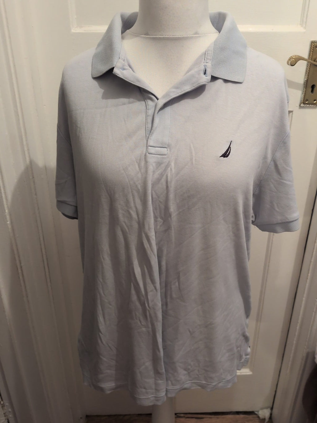 Mens Nautica Slim Fit 100%Cotton XL Polo Shirt