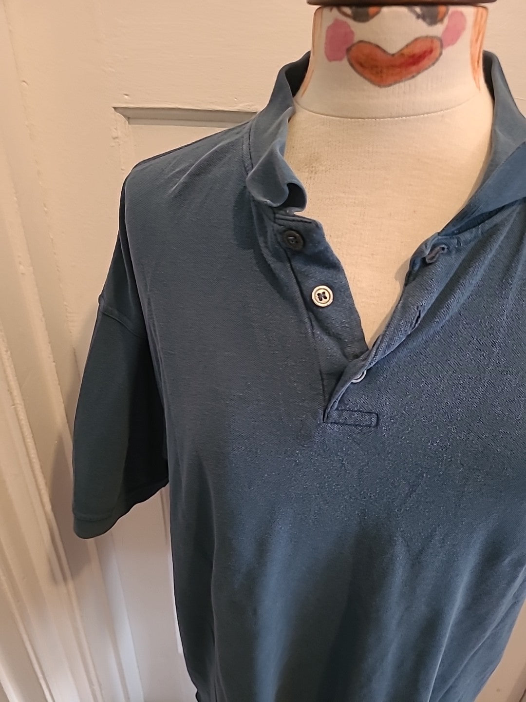Mens Blue Harbour Size 2xl Blue Short Sleeved Polo Shirt