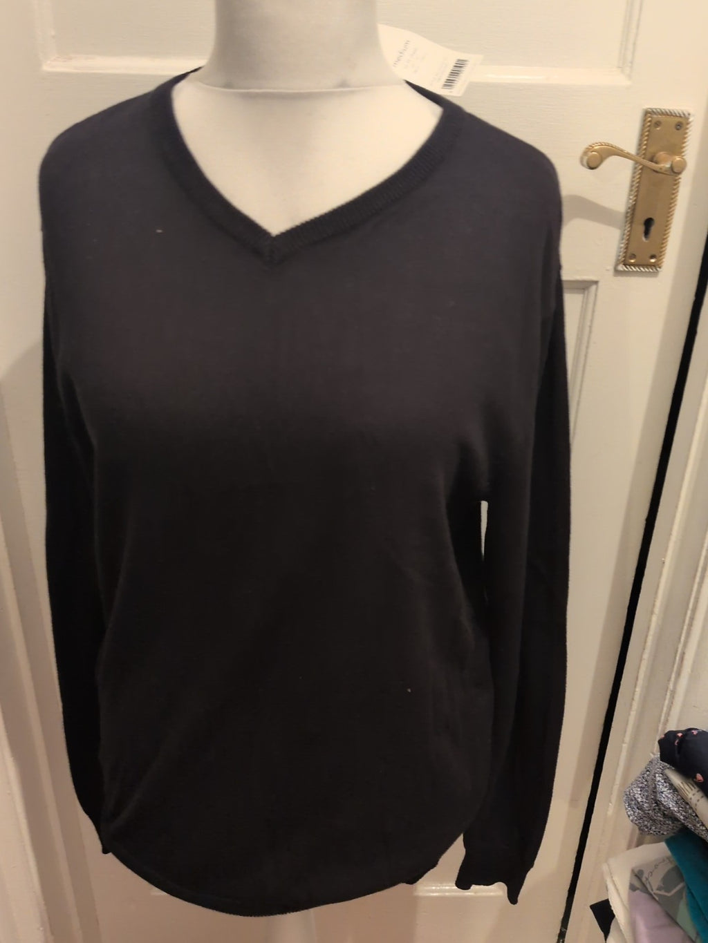Brand New George Medium Black Cotton Jumper