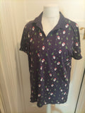 Mens ACW85 Size XL Navy Christmas Short Sleeved Polo