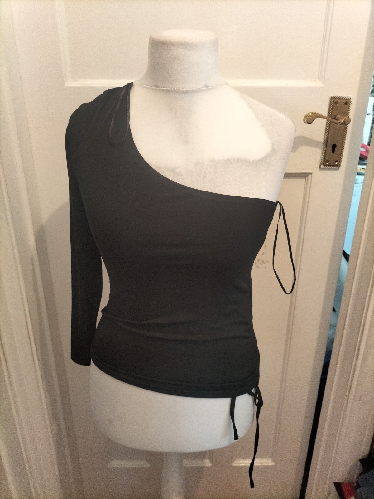 Brand New Ladies New Look 14 Black Off The Shoulder Blouse