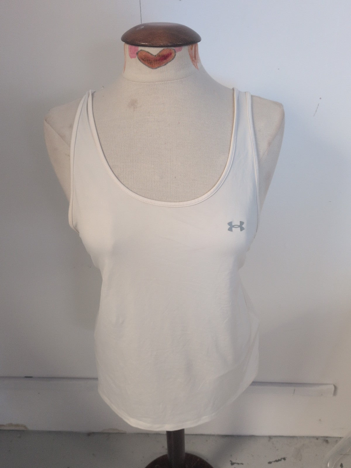 Under Armour Medium White Strappy Sleeveless T-shirt Ladies