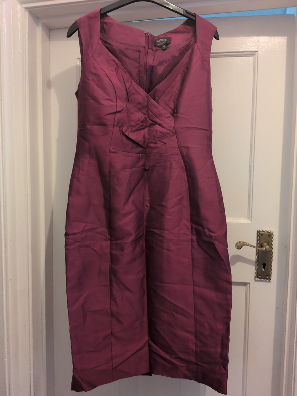 Alexon 10 Purple Sleeveless Dress