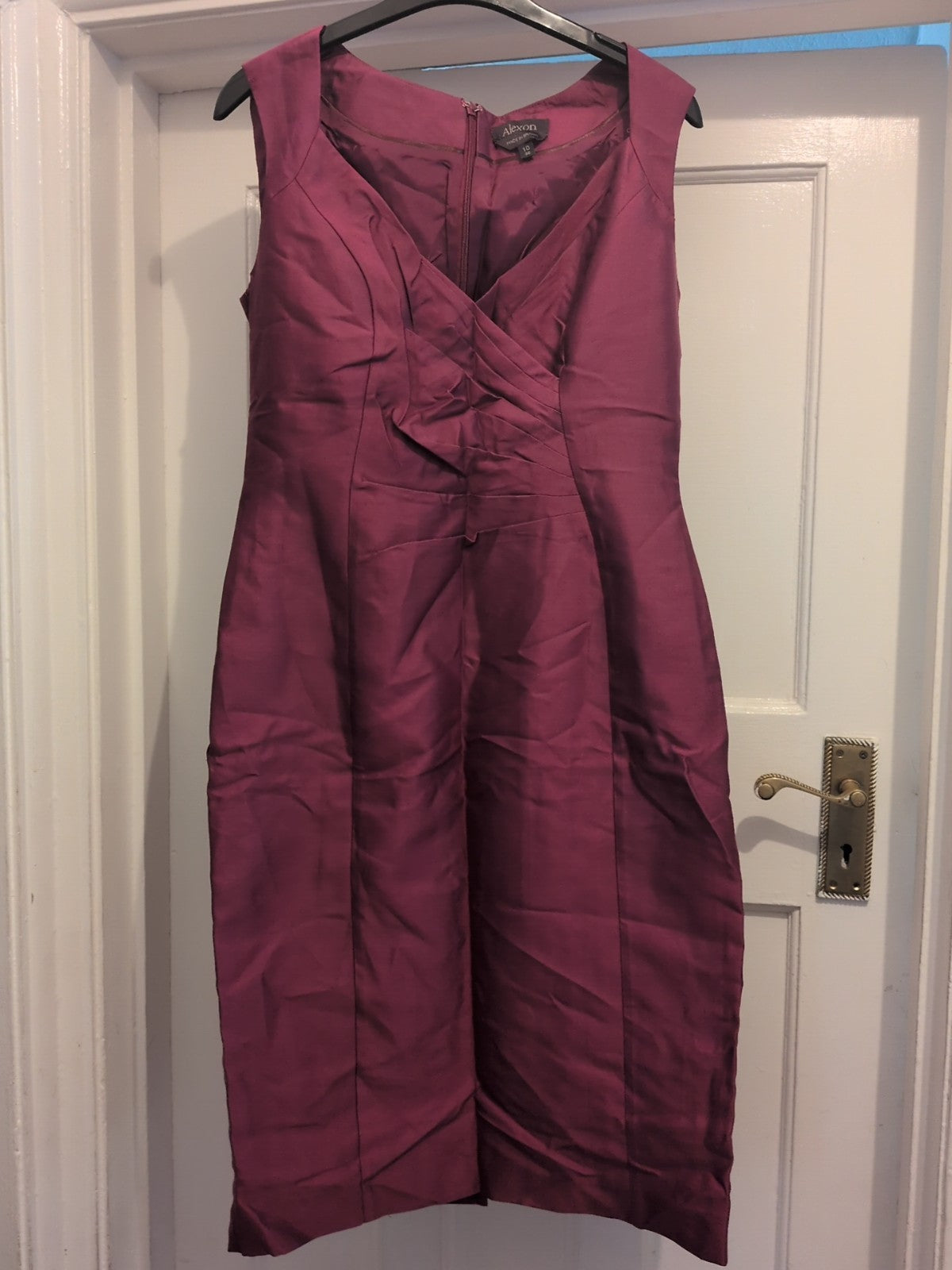 Alexon 10 Purple Sleeveless Dress