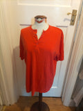 Ladies Cotton Traders Size Large Coral Short Sleeved Tshirt