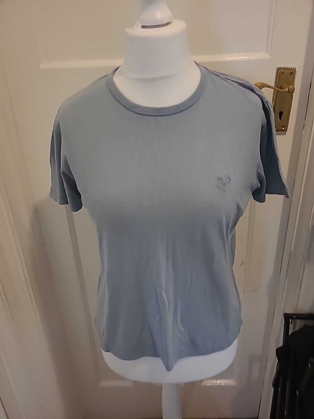 Mens M&Co Size Small Bluey Grey Pyjama Top