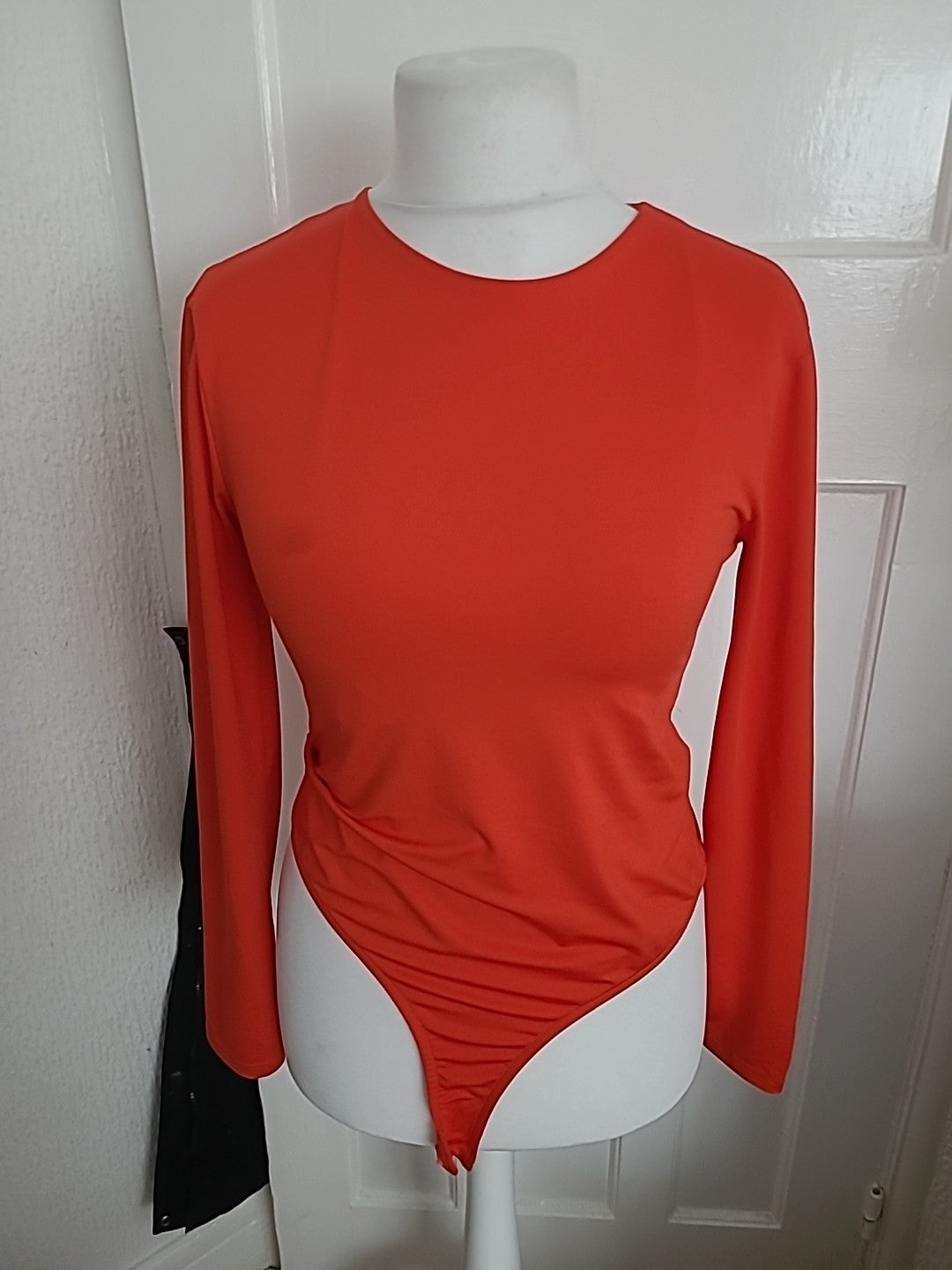 Inditex Size Large Coral Long Sleeved Playsuit