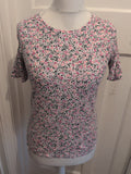 M&S Collection 12 White With Spots Short Sleeve T-shirt