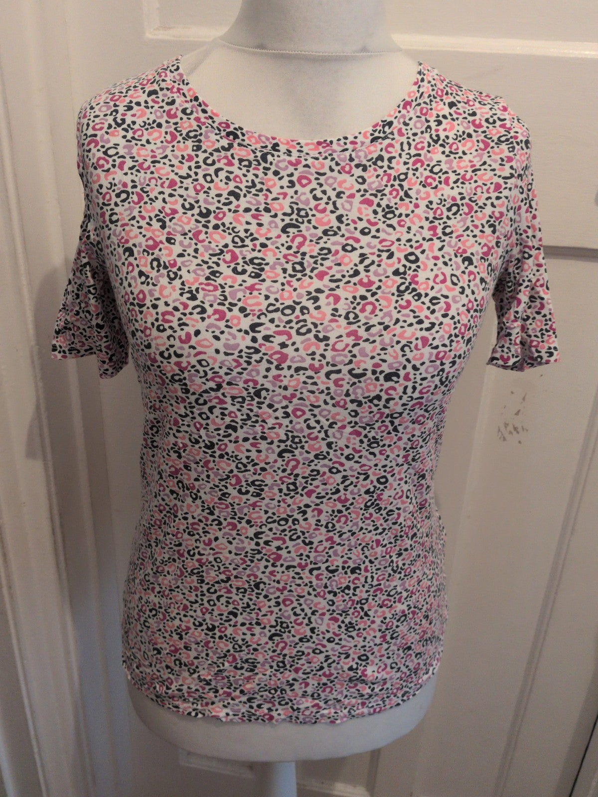 M&S Collection 12 White With Spots Short Sleeve T-shirt