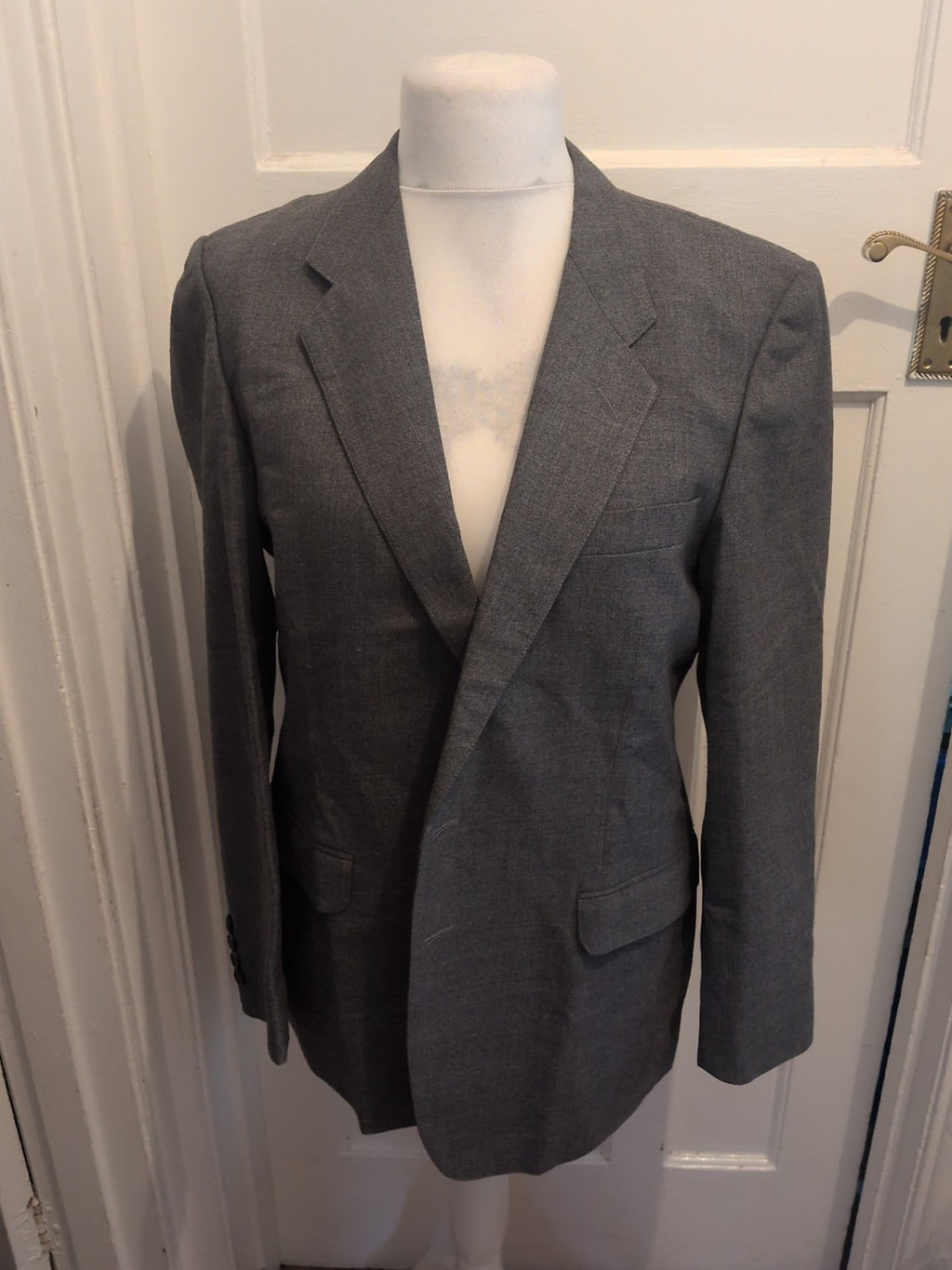 St Micheal 40 Mid Grey Suit Jacket Lined