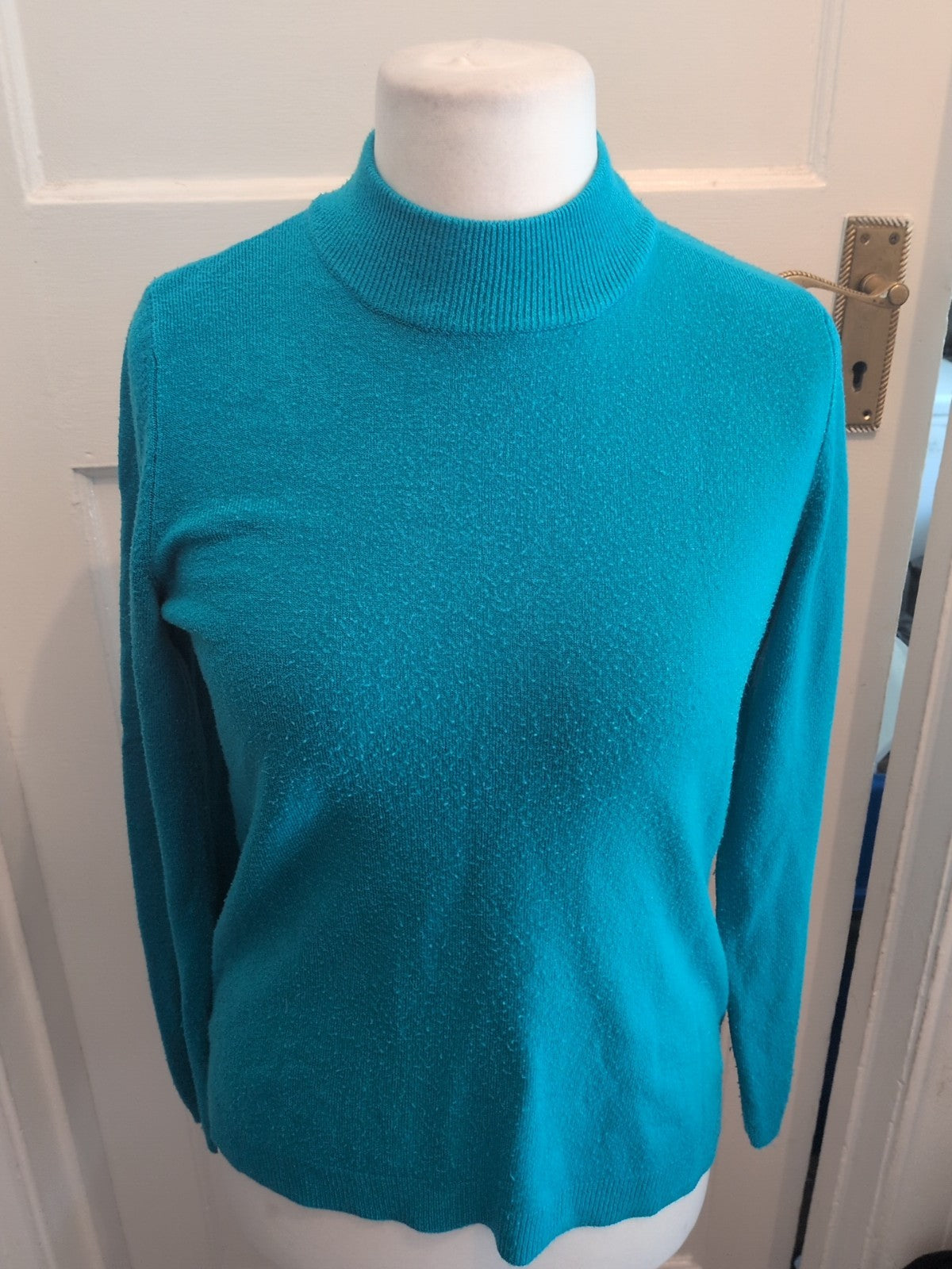 Papaya 14 Turquoise Long Sleeved Jumper Bobbling