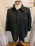 Ladies Zara Size Small Black Short Sleeved Buttoned Blouse