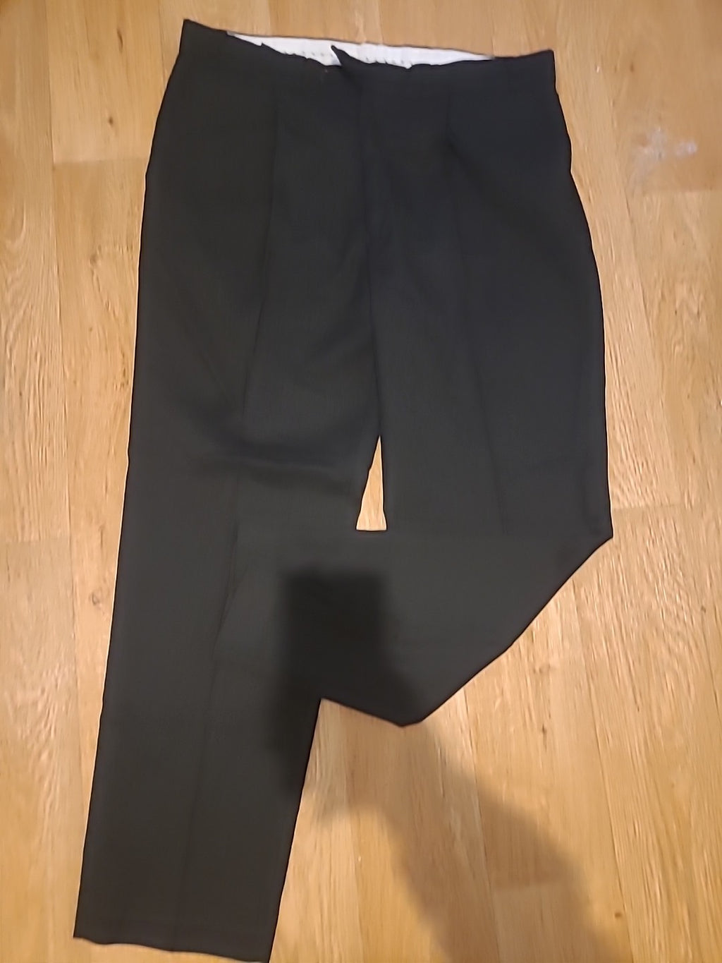 Mens C&A 38"Waist Medium Length Black Trousers