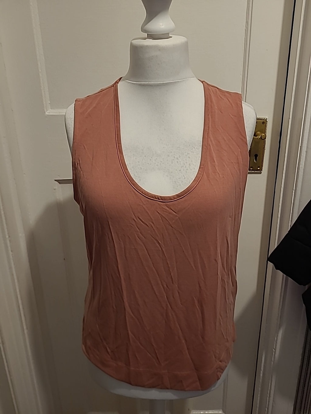 Ladies Next Size 16 Salmon Sleeveless Tshirt
