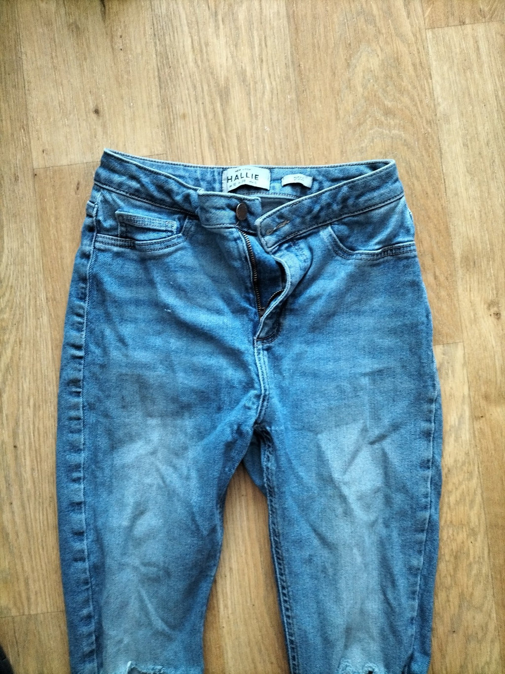 Ladies New Look Size 10 Disco Ripped Jeans
