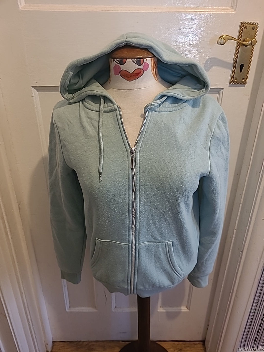 Ladies Primark Size 8 Mint Long Sleeved Zip Through Jacket