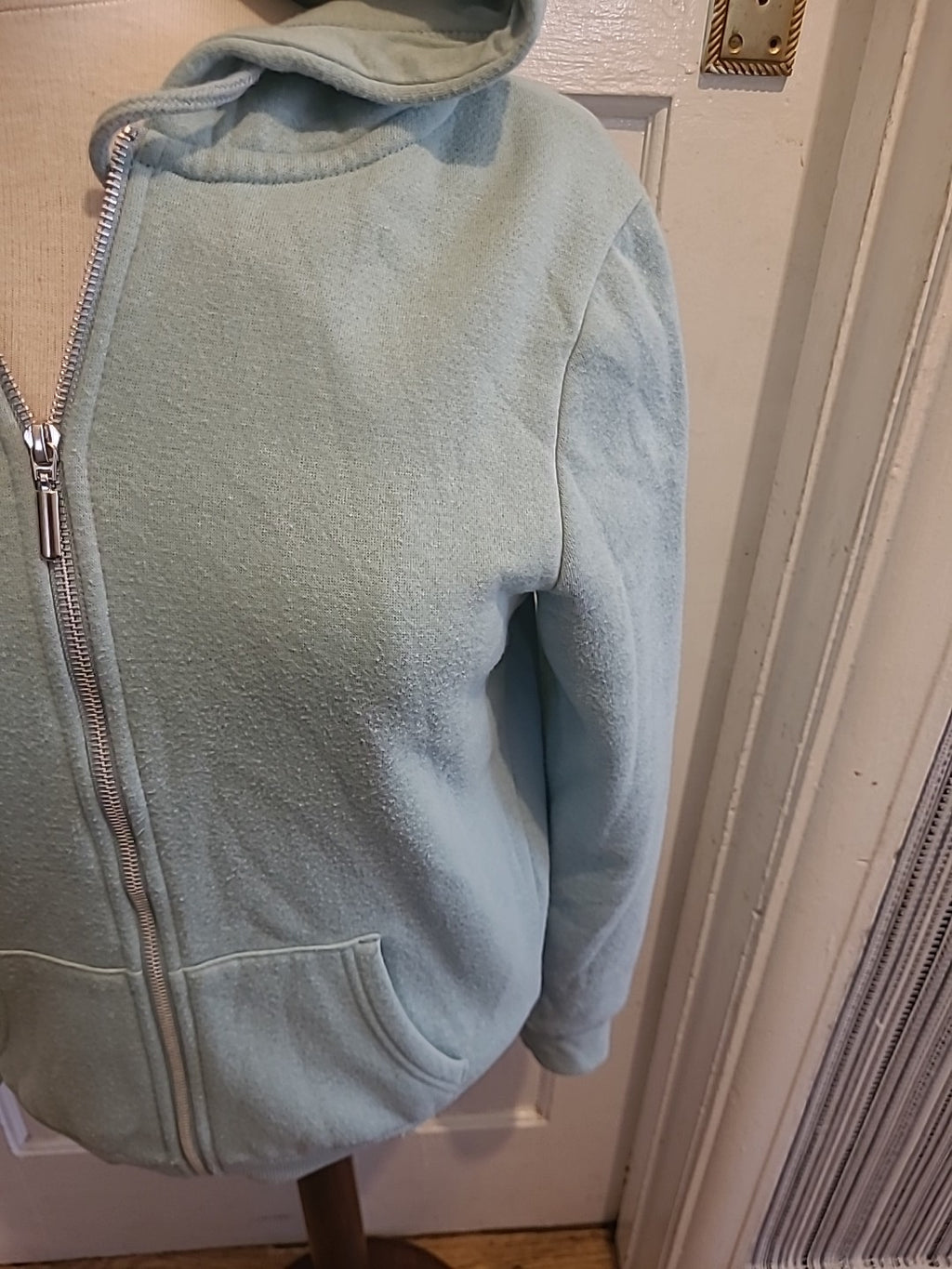 Ladies Primark Size 8 Mint Long Sleeved Zip Through Jacket