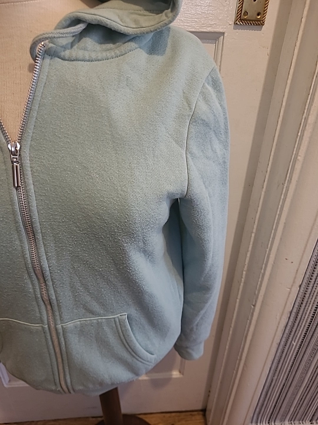 Ladies Primark Size 8 Mint Long Sleeved Zip Through Jacket