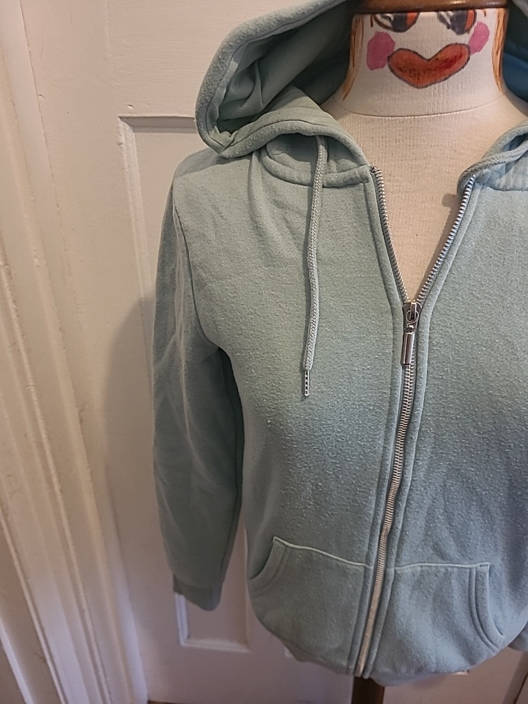 Ladies Primark Size 8 Mint Long Sleeved Zip Through Jacket