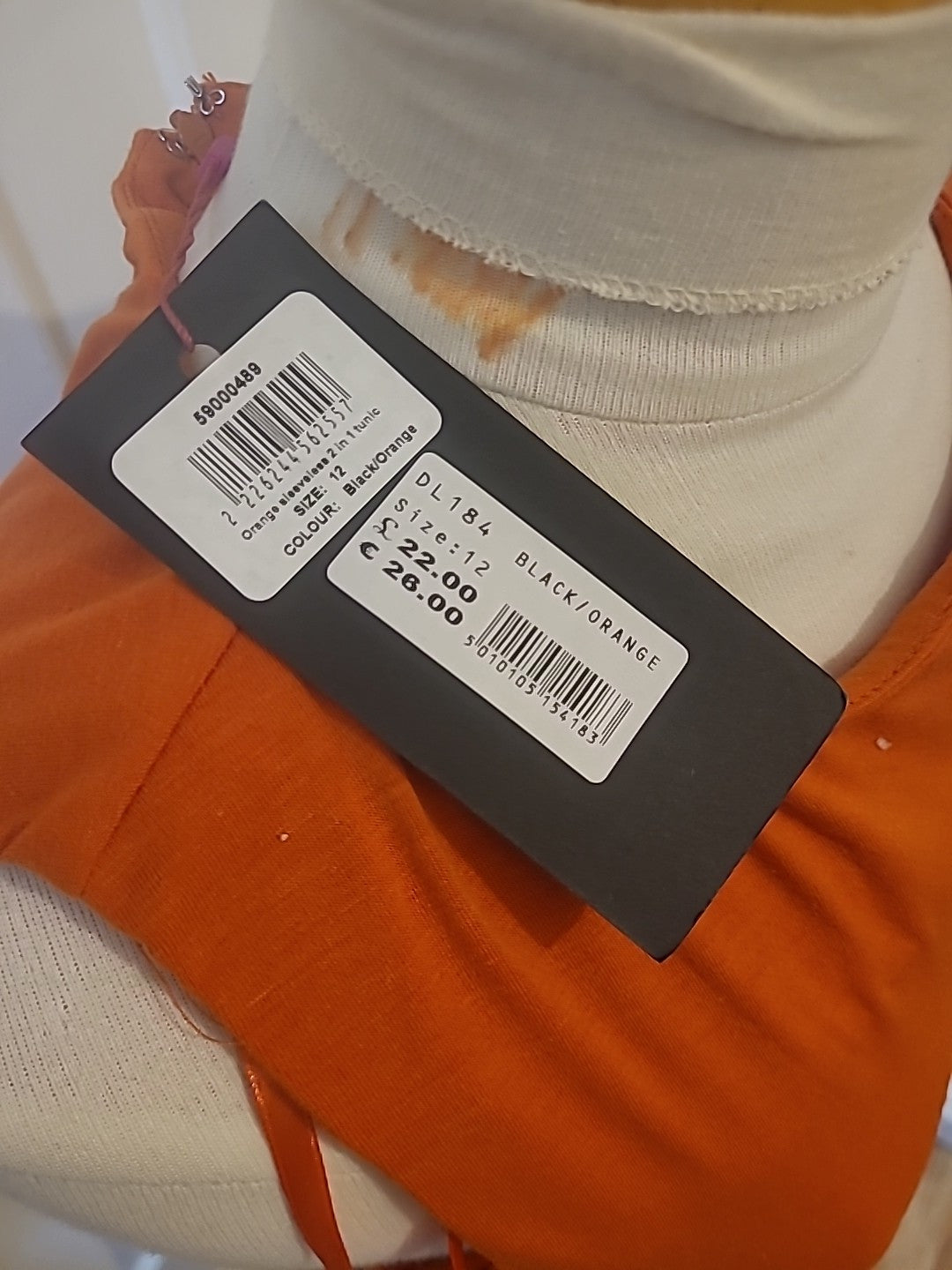 Brand New Ladies Lila Size 12 Orange 2 In 1 Tunic