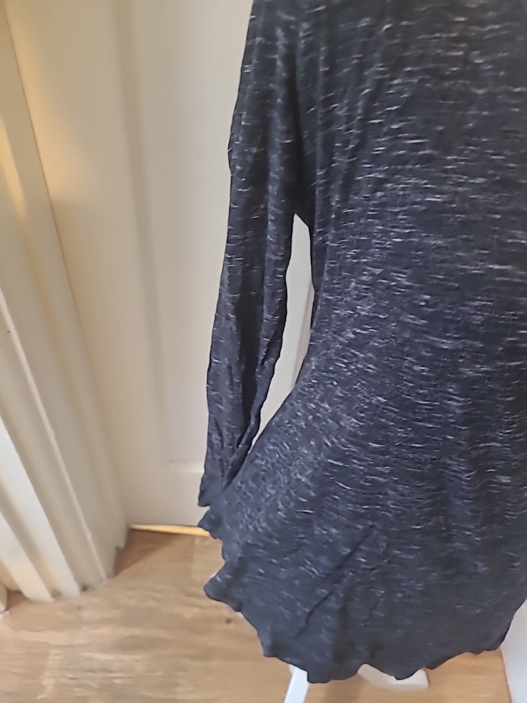 Ladies Old Navy Medium Grey Fleck Long Sleeved Blouse