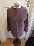 Ladies Tu Size 8 Bronze Shimmer Long Sleeved Blouse