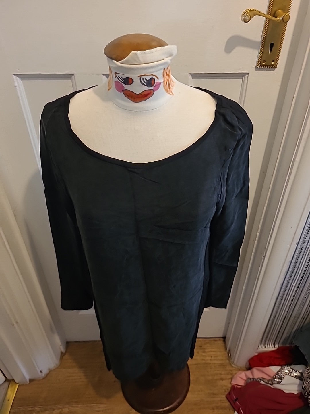 Ladies Vila Size Medium Black Long Sleeved Dress